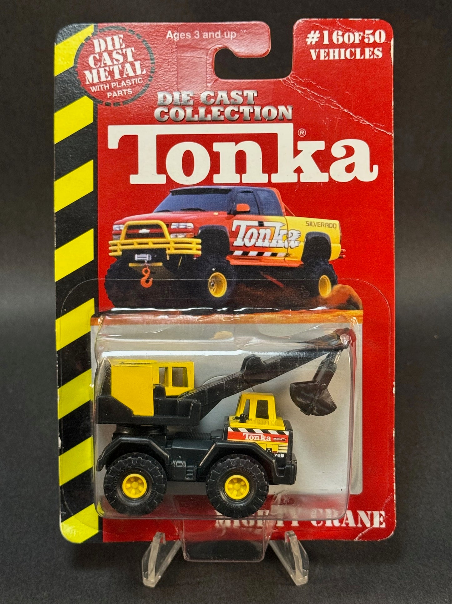 1999 Maisto Tonka #16 of 50 Mighty Crane, Yellow