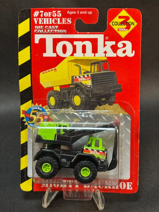 2002 Maisto Tonka Collection 3 #7 of 55 Mighty Backhoe, Green