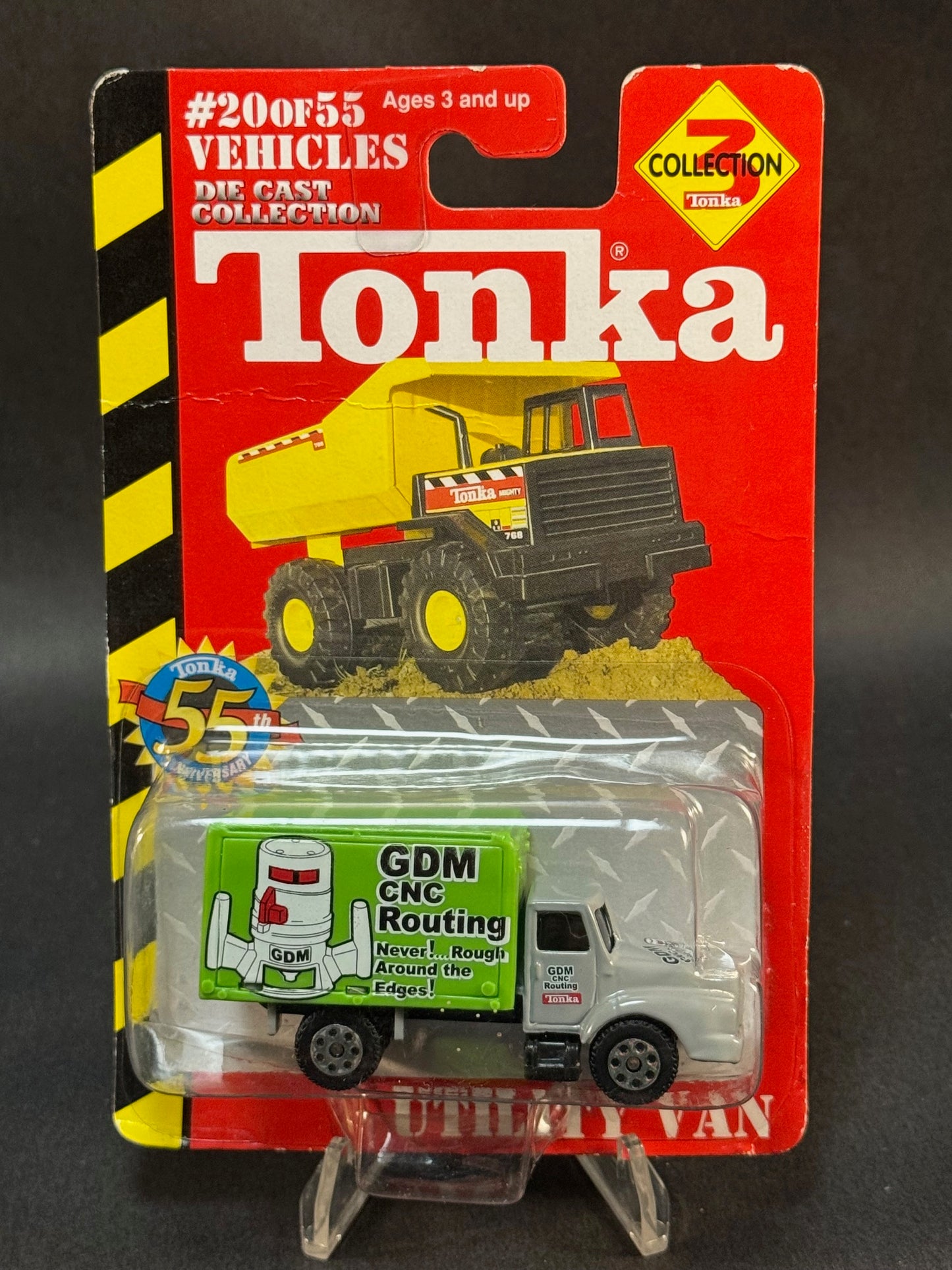 2002 Maisto Tonka Collection 3 #20 of 55 Utility Van, Gray and Green