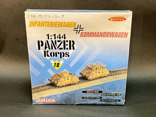 Dragon Models Kit 14024 1:144 Scale Panzer Korps 18 Infanteriewagen Kommandowagen