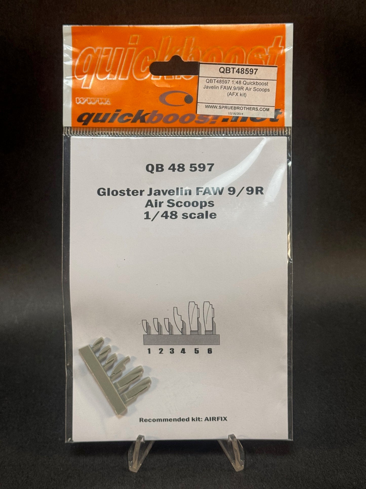 QuickBoost QB48597 1:48 Scale Gloster Javelin FAW 9/9R Resin Air Scoops for Airfix