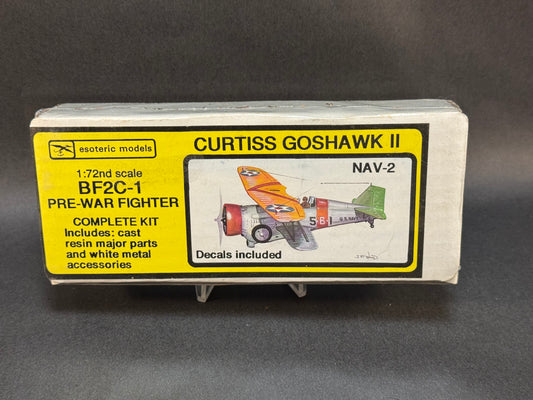 1990 Esoteric Models Kit NAV-2 BF2C-1 Curtiss Goshawk II Pre-War Fighter