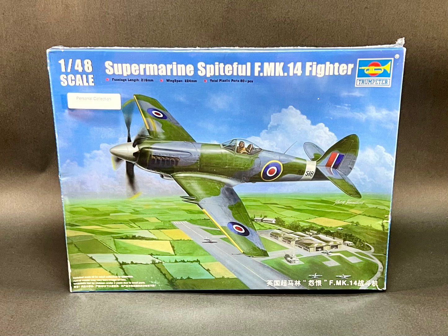 Trumpeter Model Kit 02850 1:48 Scale Supermarine Spiteful F.MK.14 Fighter