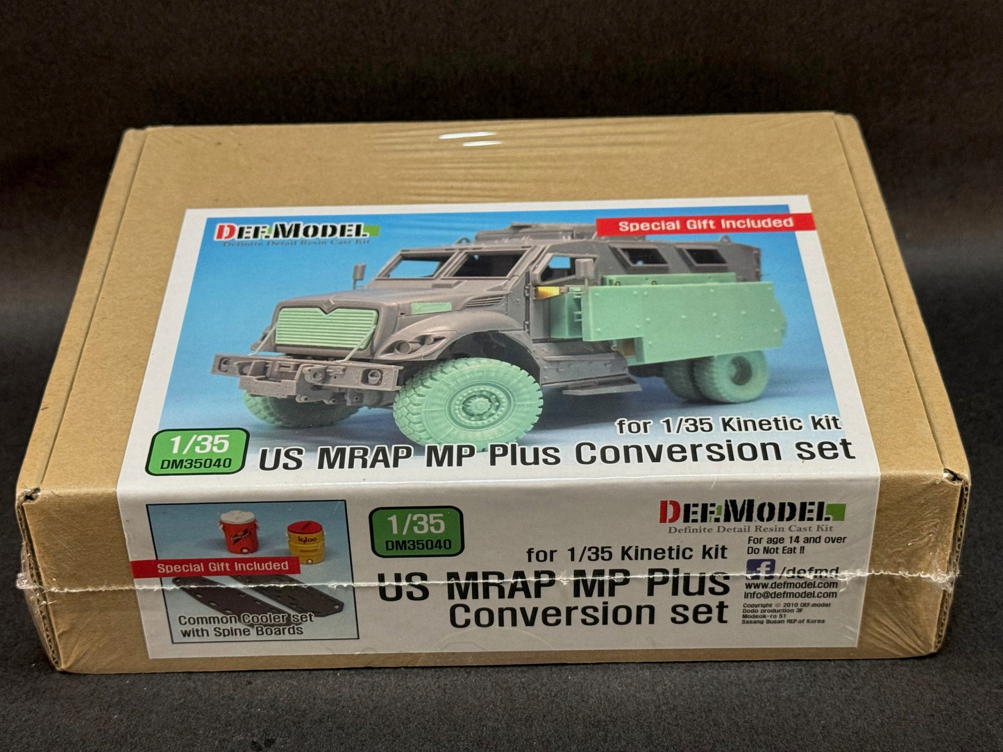 2016 Def.Model Conversion Set DM35040 1:35 Scale US MRAP MP Plus for Kinetic Kit