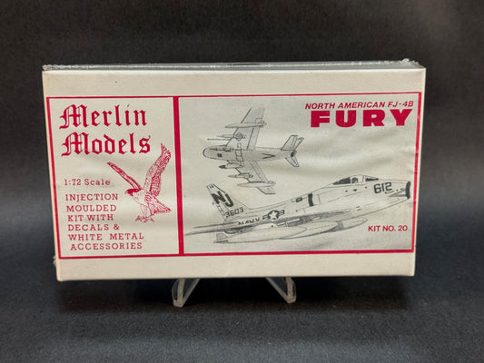 1985 Merlin Models Kit 20 1:72 Scale North American FJ-4B Fury