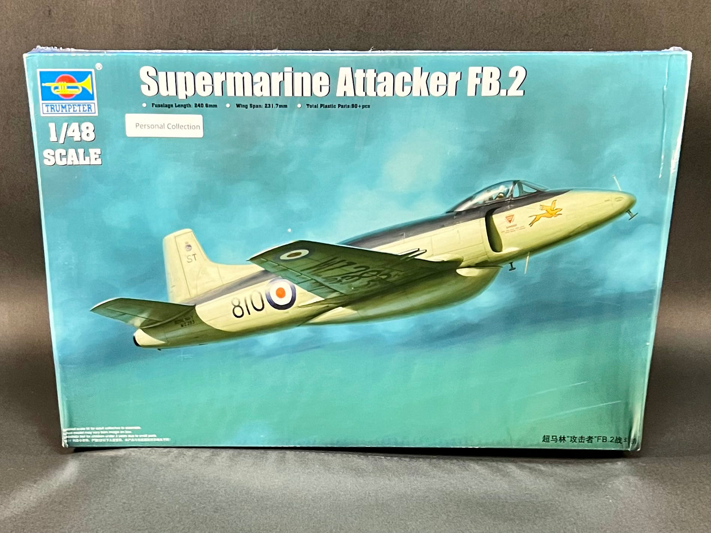 Trumpeter Model Kit 02867 1:48 Scale Supermarine Attacker FB.2