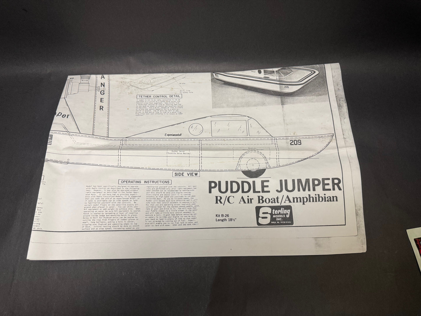 Sterling Models Kit B-26 Puddle Jumper