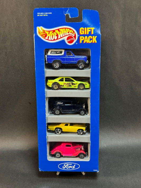 1993 Hot Wheels 5 Car Gift Pack Ford Set