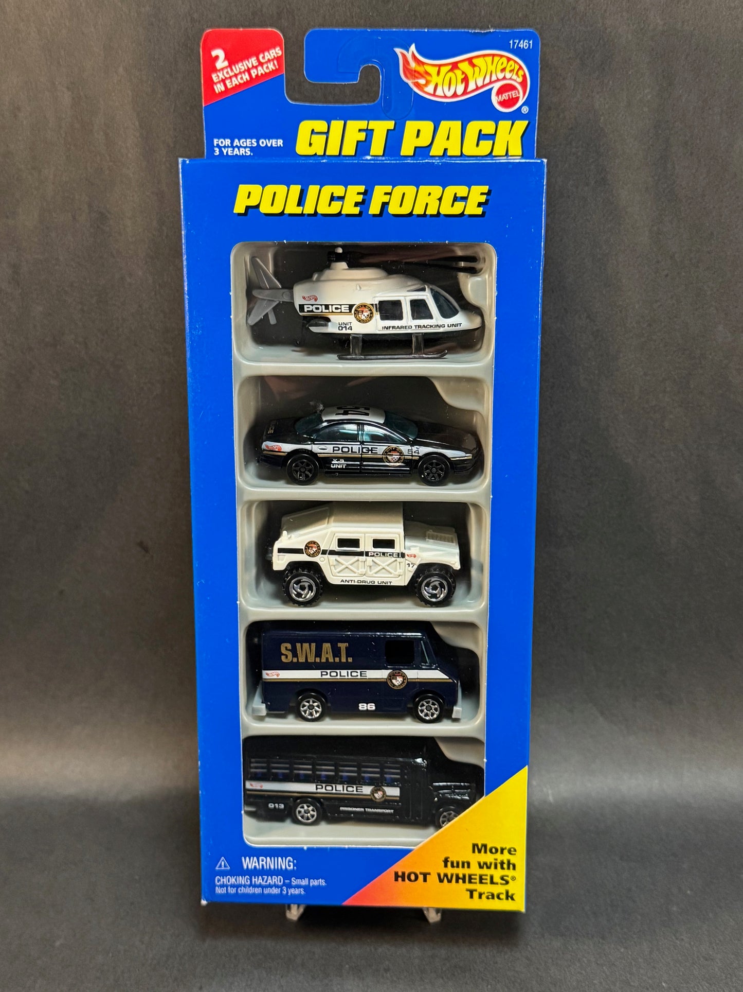 1996 Hot Wheels 5 Car Gift Pack Police Force