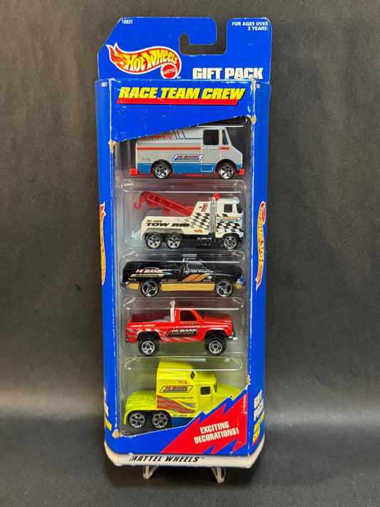1997 Hot Wheels 5 Car Gift Pack- Race Team Crew (Trucks)