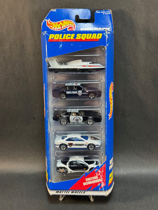 1997 Hot Wheels 5 Car Gift Pack Police Squad
