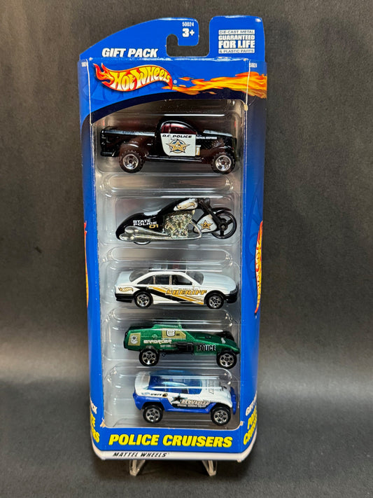 2000 Hot Wheels 5 Car Gift Pack- Police Cruisers