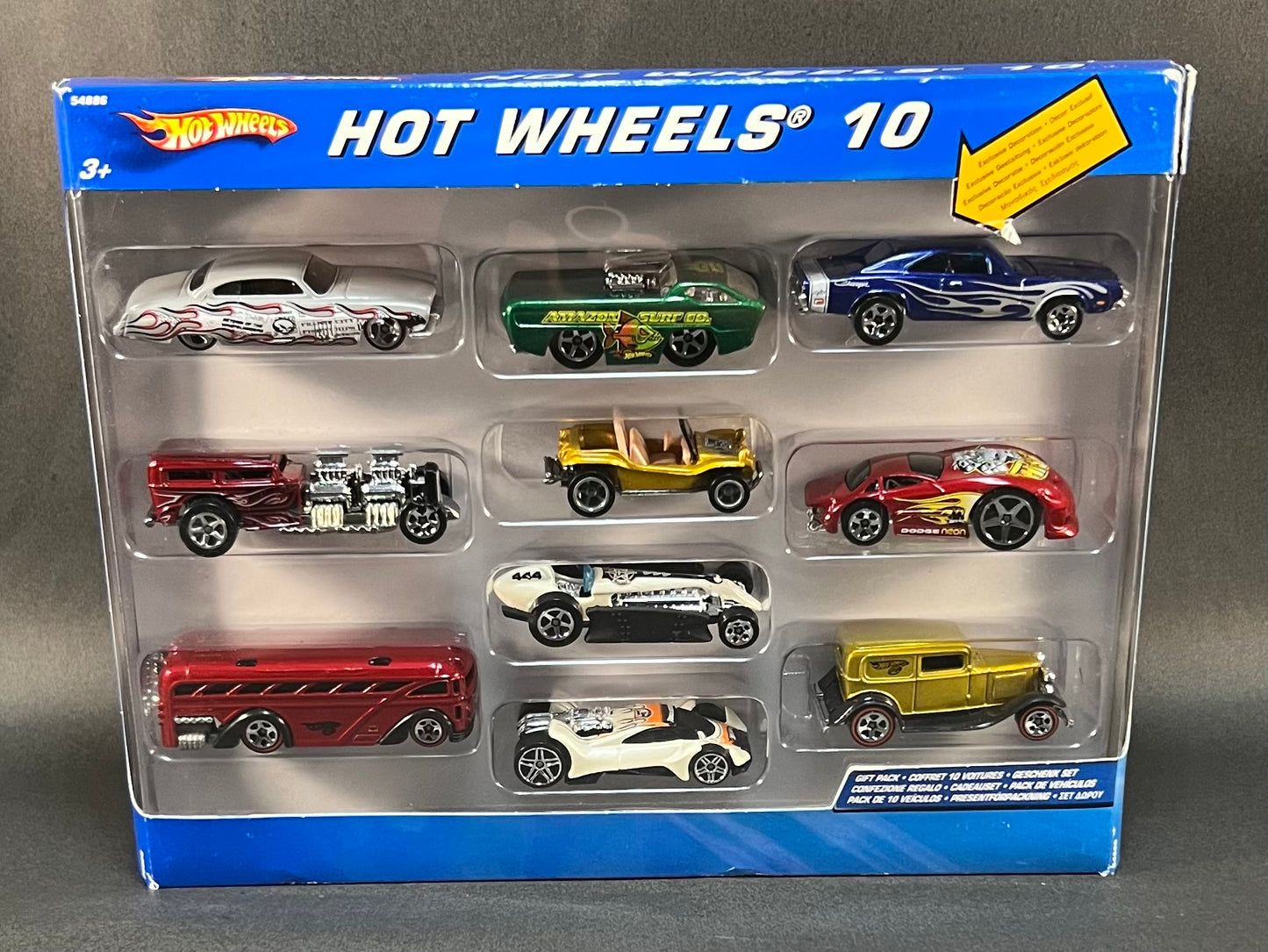 Hot Wheels 10 with Exclusive Dodge Charger