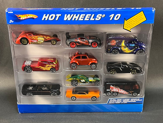 Hot Wheels 10 Car Set with Luna Lu Dairy Delivery & Enzo Ferrari