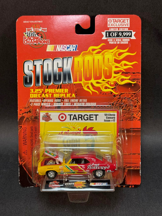 Racing Champions 1999 NASCAR Stock Rods #1T '69 Chevy Camaro, Red and Yellow