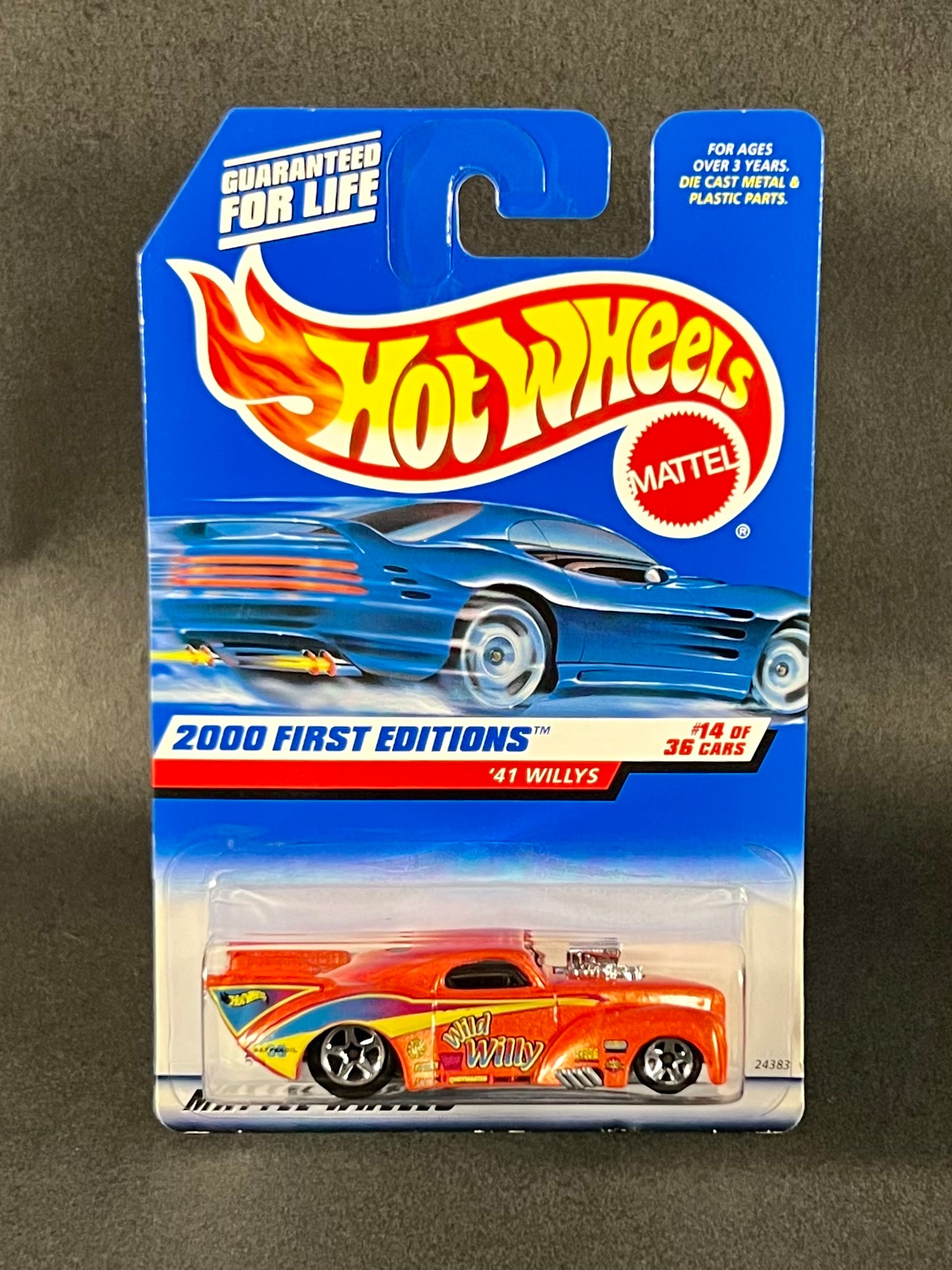 Hot Wheels 2000 First Editions #14 '41 Willys Orange