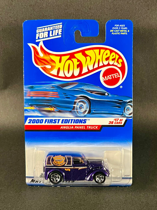 Hot Wheels 2000 First Editions Anglia Panel Truck Blue