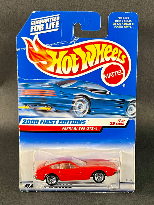 Hot Wheels #061 2000 First Editions Ferrari GTB/4 Red