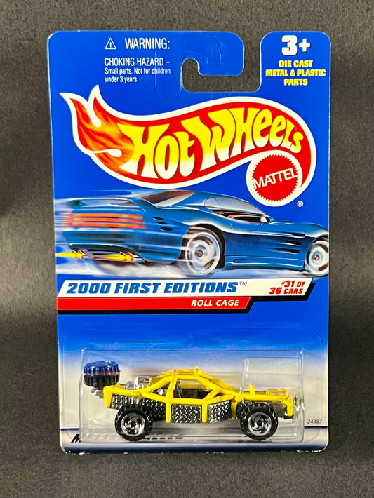 Hot Wheels #091 2000 First Editions Roll Cage Yellow