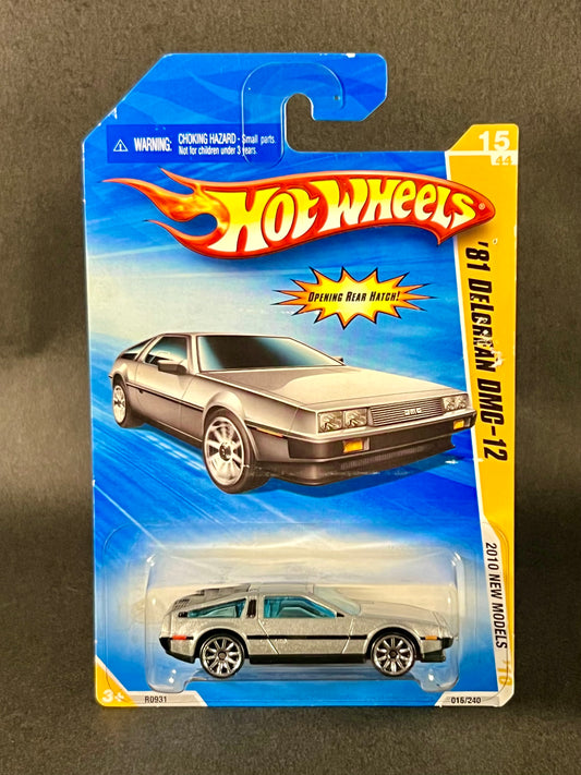 Hot Wheels 2010 New Models #015 '81 DeLorean DMC-12