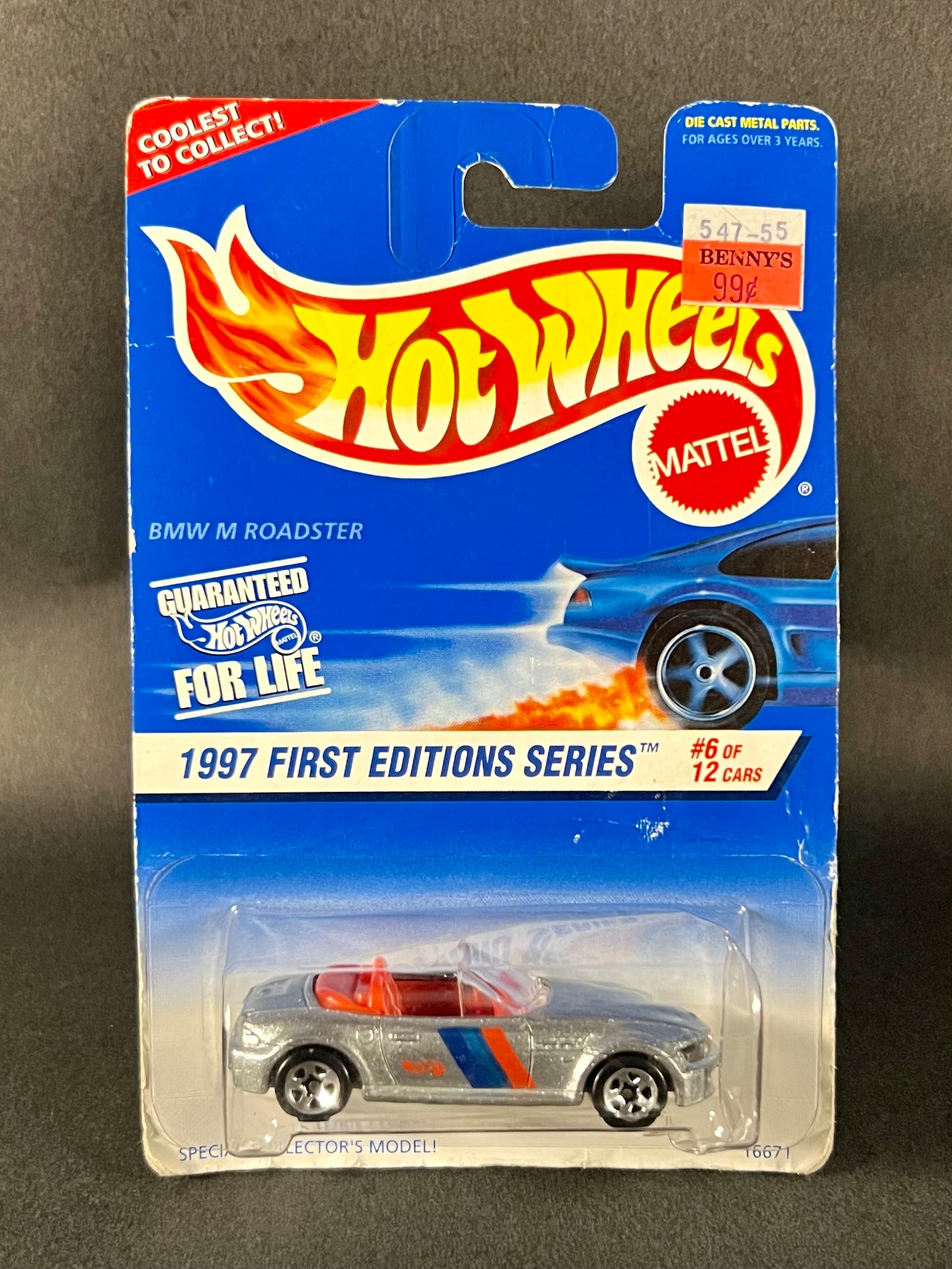 Hot Wheels 1997 First Editions #6 BMW M Roadster Silver