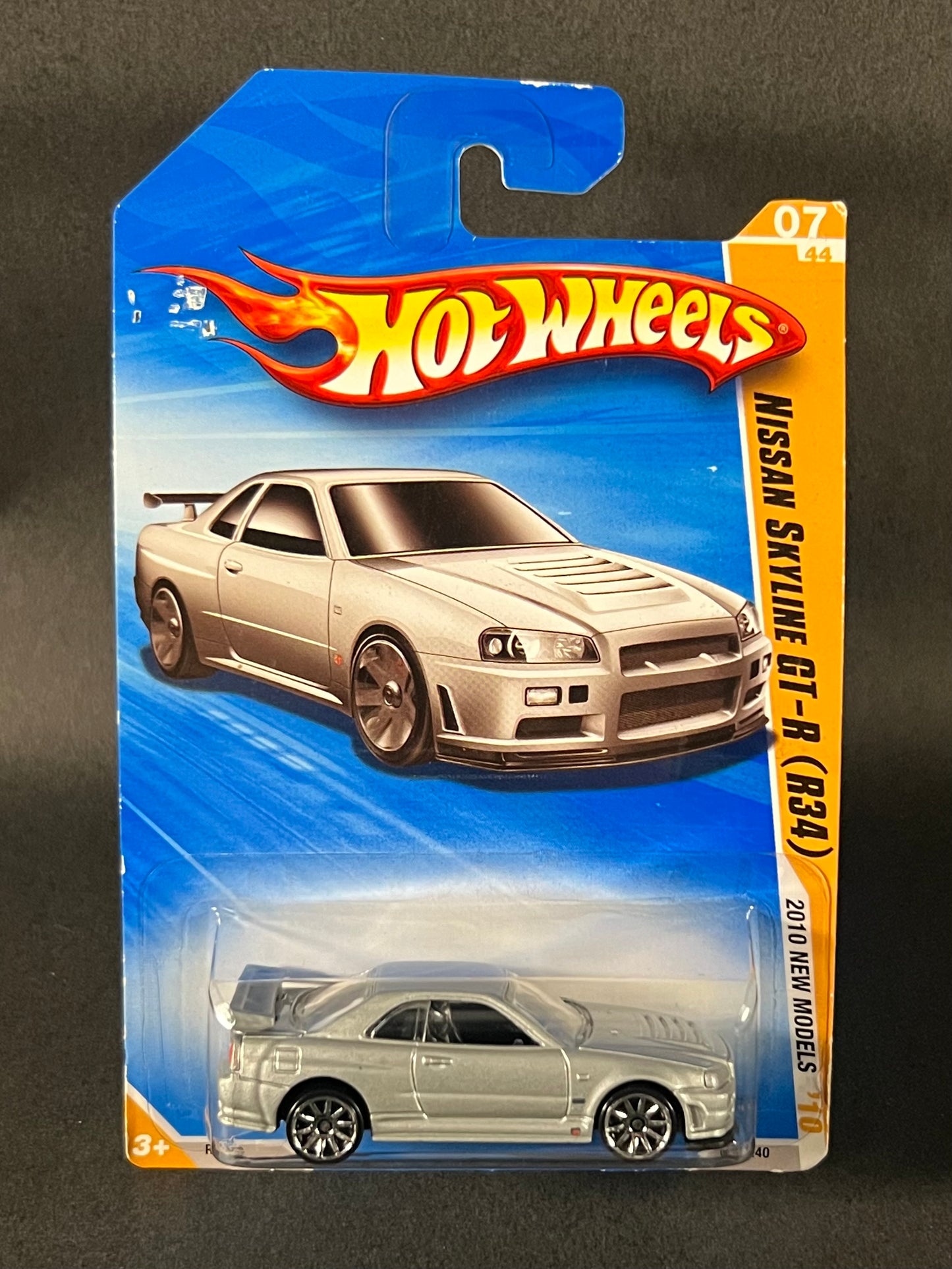 Hot Wheels 2010 New Models #007 Nissan Skyline GT-R (R34) Silver