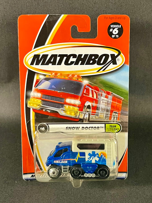 Matchbox Team Tundra #6 Snow Doctor Blue