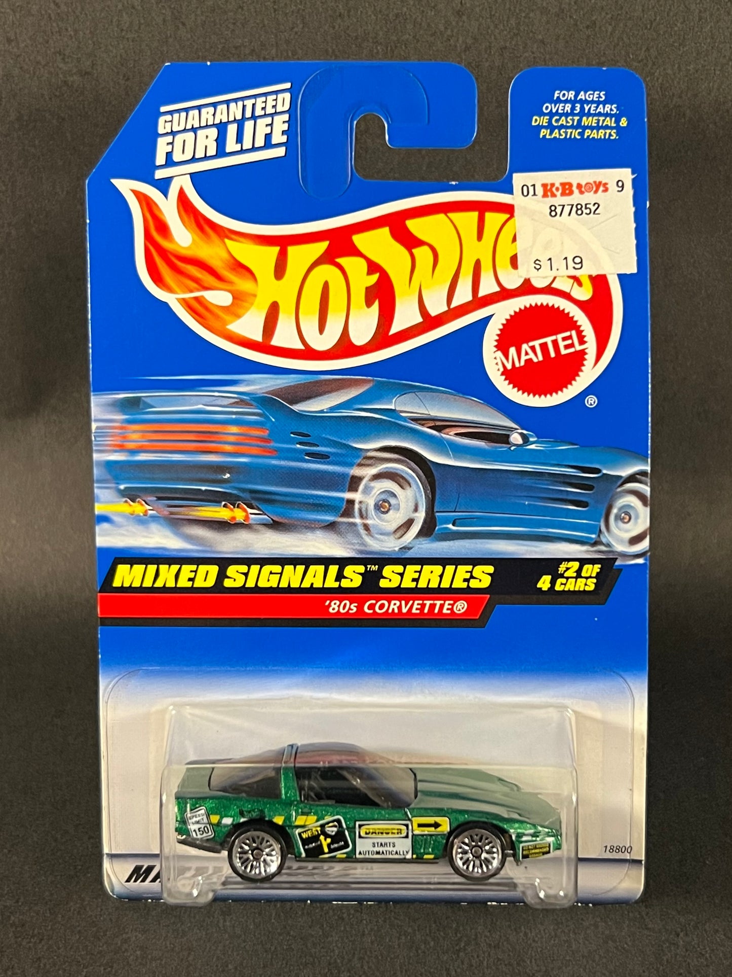 Hot Wheels Mixed Signals Series #2 '80s Corvette Green