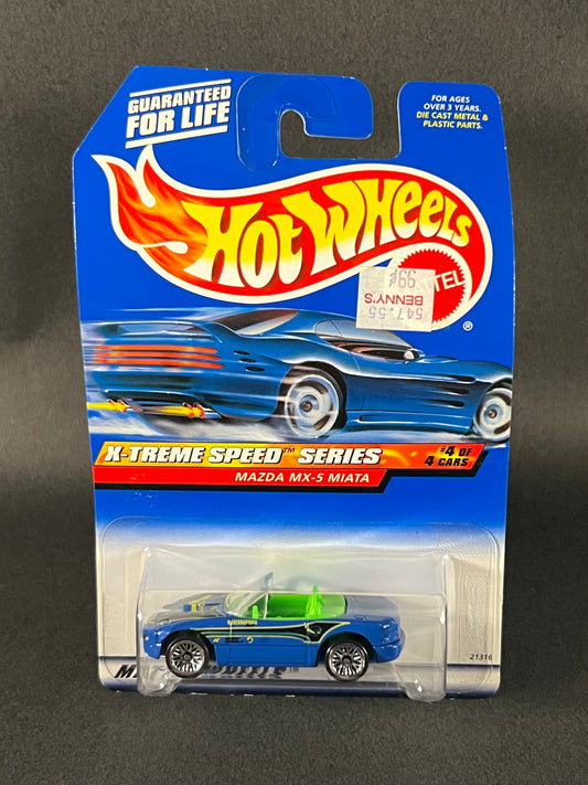 Hot Wheels X-Treme Speed Series #4 Mazda MX-5 Miata Blue