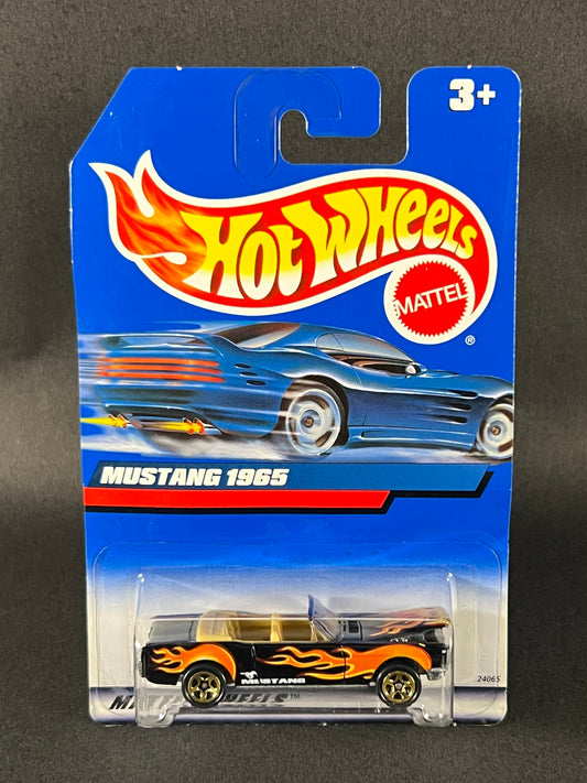 Hot Wheels 1998 #1051 Mustang 1965, Black with Flames