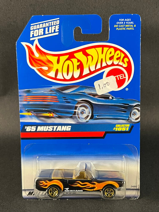 Hot Wheels #1051 '65 Mustang Black with Flames