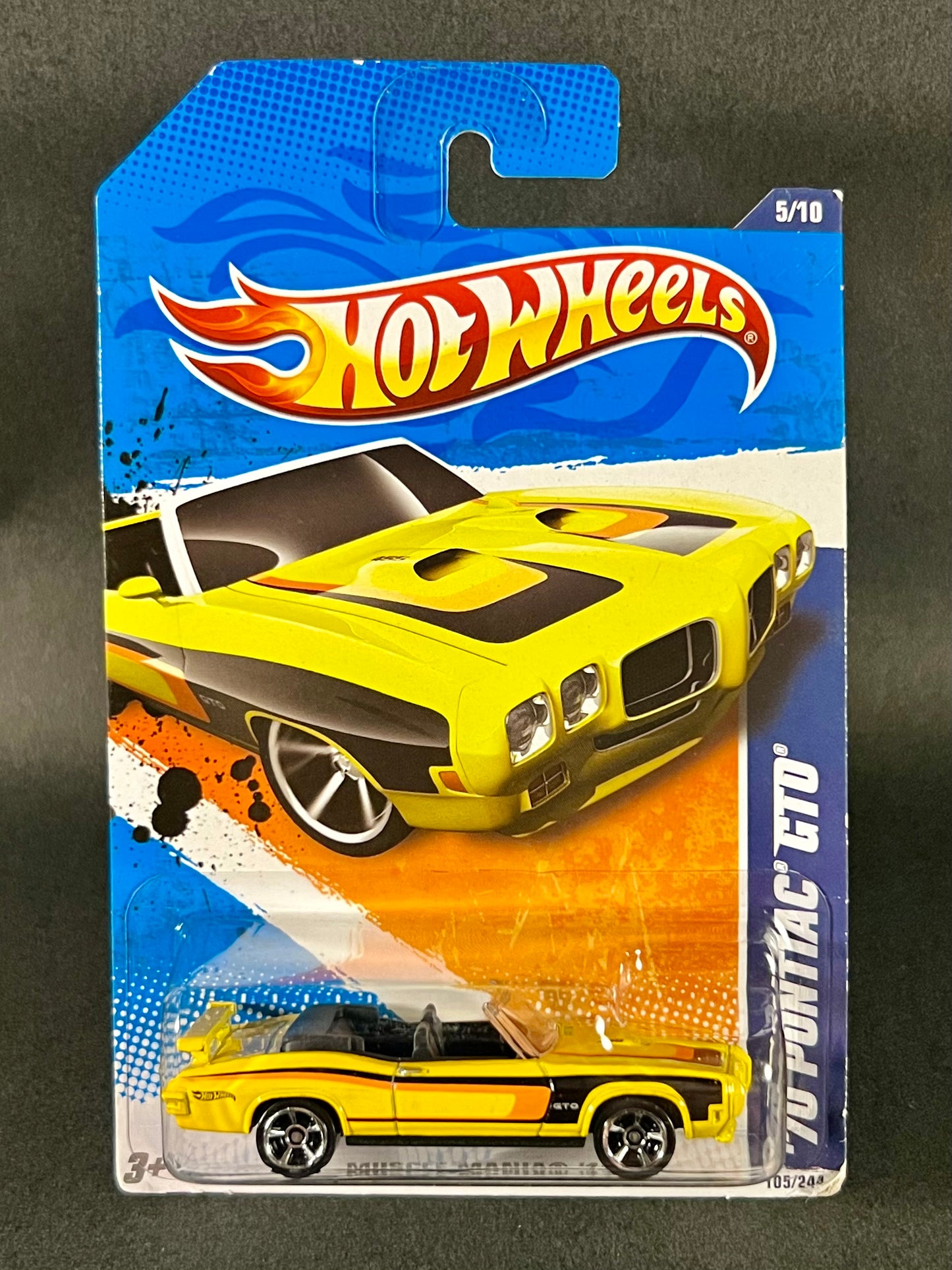 Hot Wheels Muscle Mania '11 5/10 '70 Pontiac GTO, Yellow