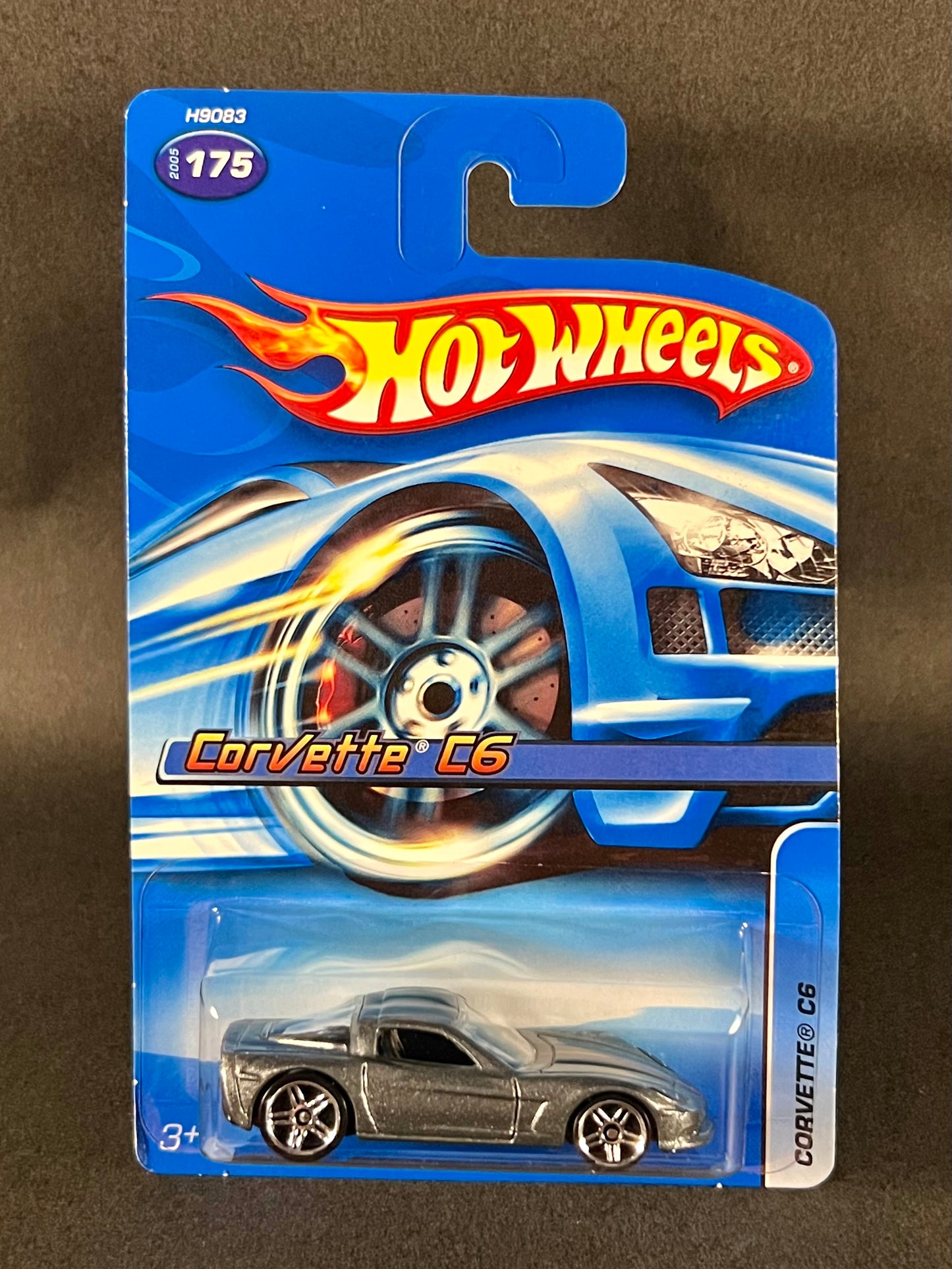 Hot Wheels 2005 #175 Corvette C6, Silver