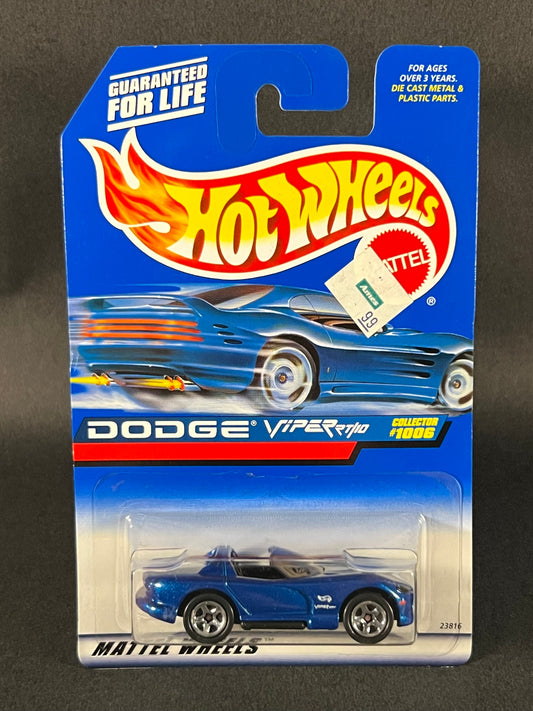 Hot Wheels 1998 #1006 Dodge Viper RT/10, Blue