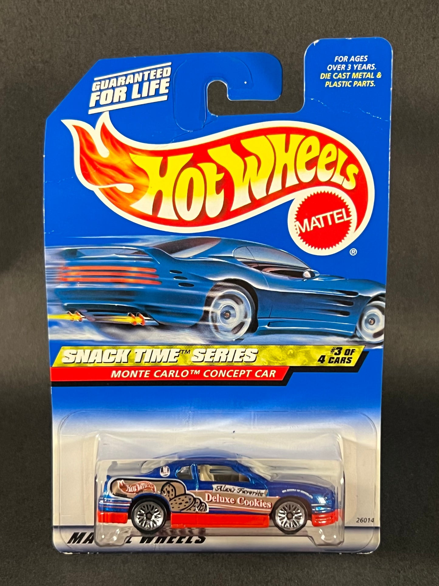 Hot Wheels 2000 Snack Time Series #3 Monte Carlo Concept Car, Blue