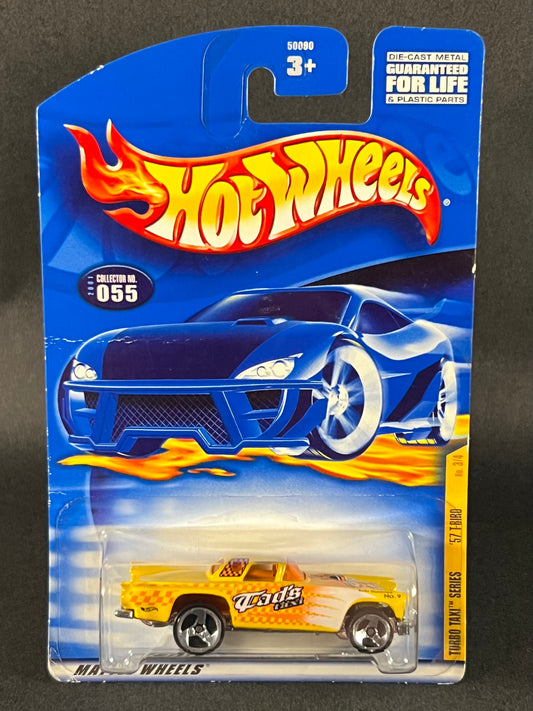 Hot Wheels 2001 Turbo Taxi Series #3 '57 T-Bird, Yellow