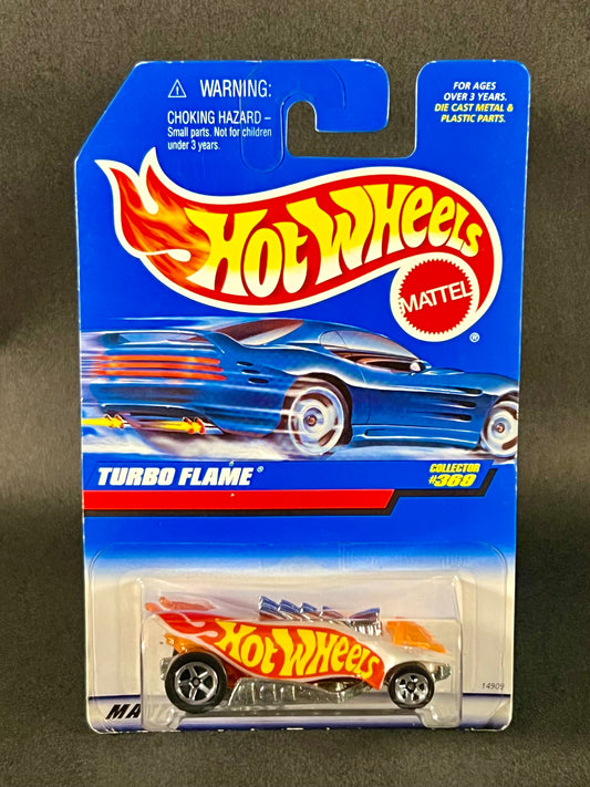 Hot Wheels 1997 #369 Turbo Flame, White