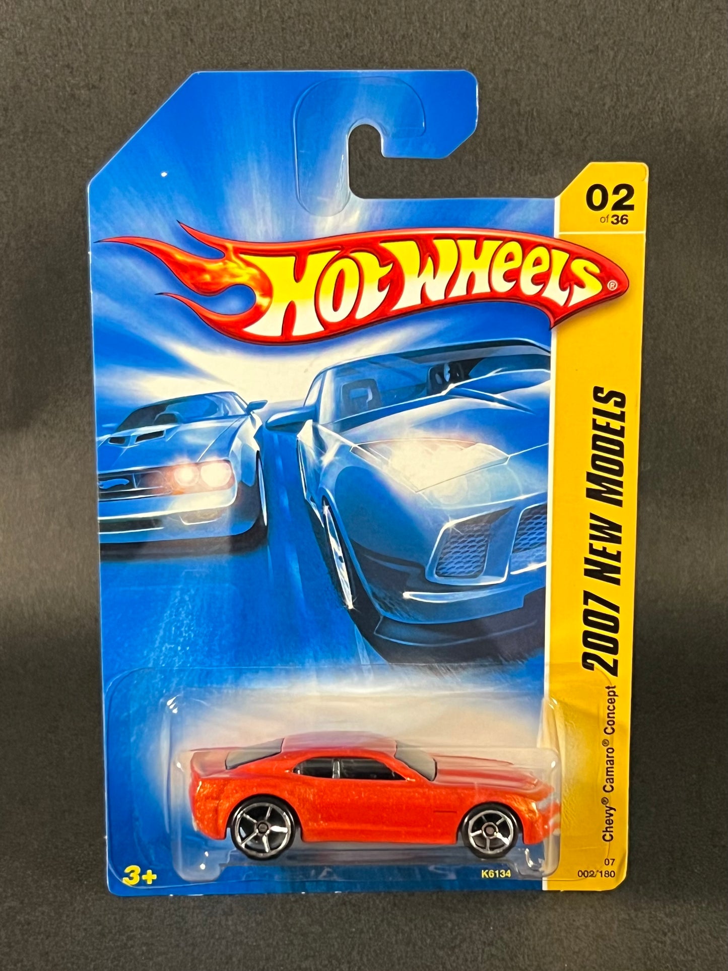 Hot Wheels #002 2007 New Models Chevy Camaro Concept, Orange