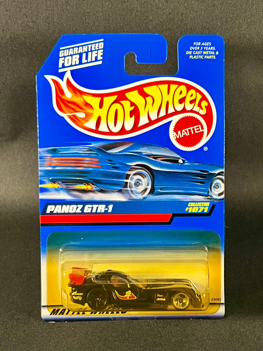 Hot Wheels 1998 #1071 Panoz GTR-1 Black *Yellow Blister