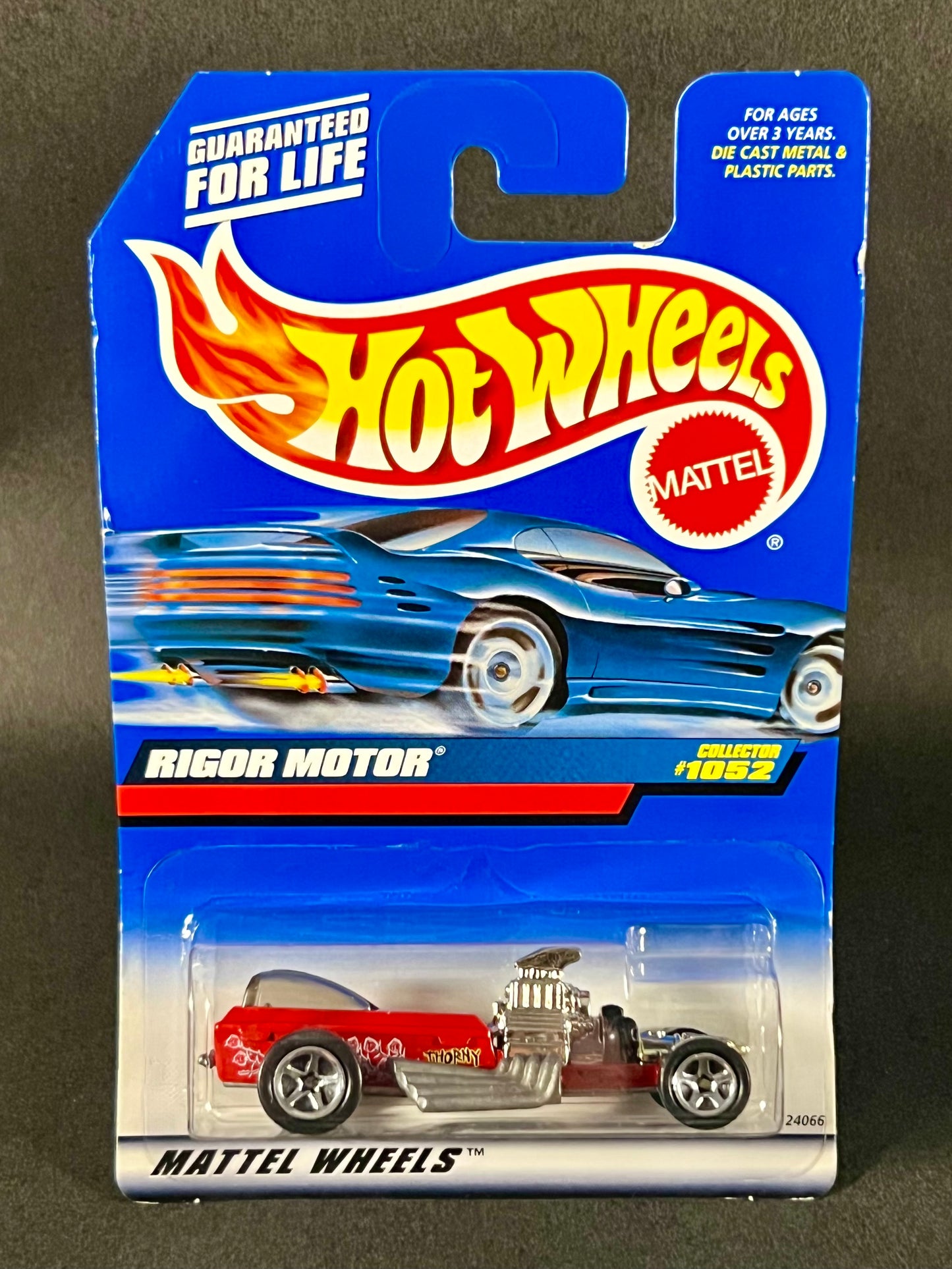 Hot Wheels 1998 #1052 Rigor Motor, Red