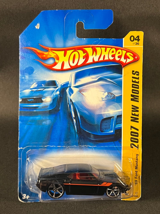 Hot Wheels #004 2007 New Models '69 Ford Mustang, Black