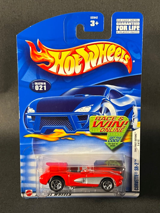 Hot Wheels #021 2002 First Editions Corvette SR-2, Red