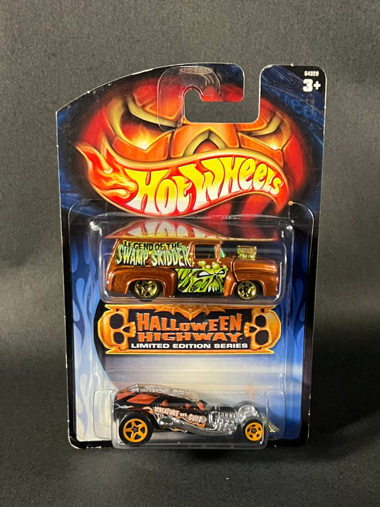 Hot Wheels 2004 Halloween Highway 2-Pack '56 Ford Truck & Surf Crate