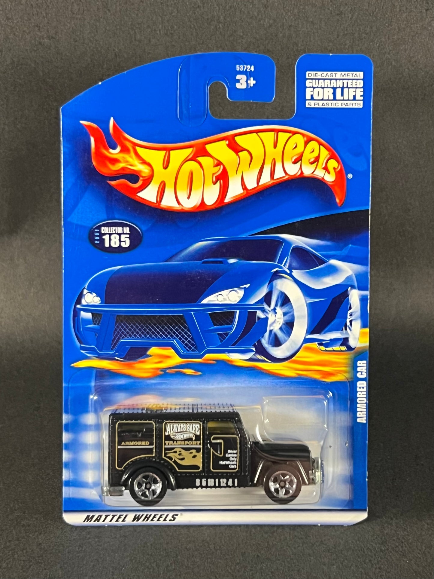 Hot Wheels 2001 #185 Armored Car, Black