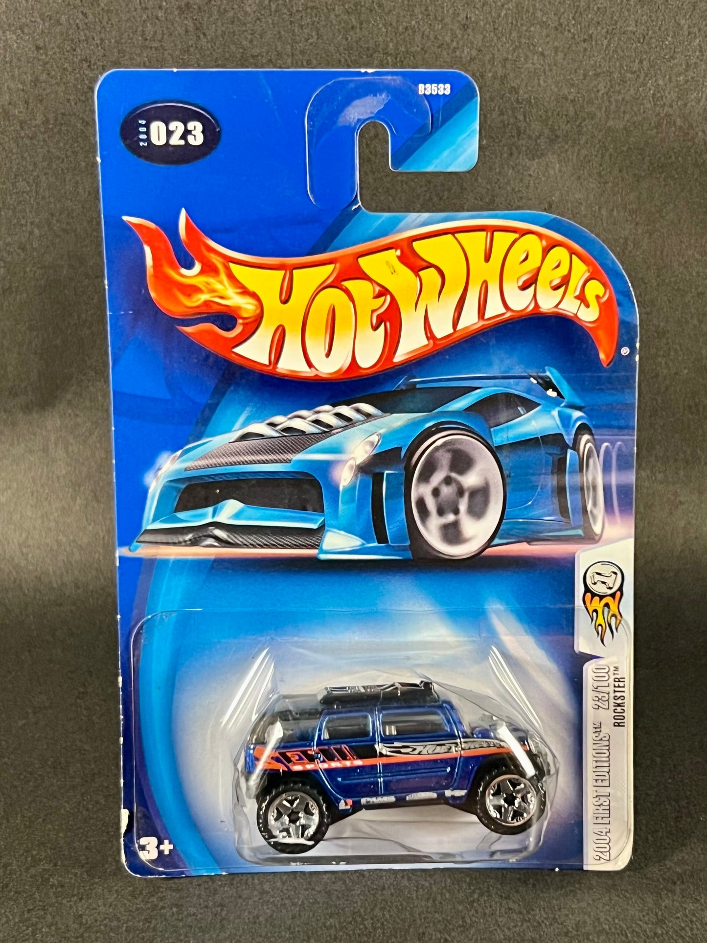 Hot Wheels #023 2004 First Editions Rockster, Blue