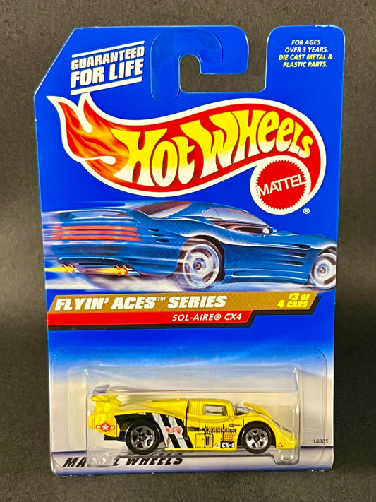 Hot Wheels Flyin' Aces Series #3 Sol-Aire CX4, Yellow