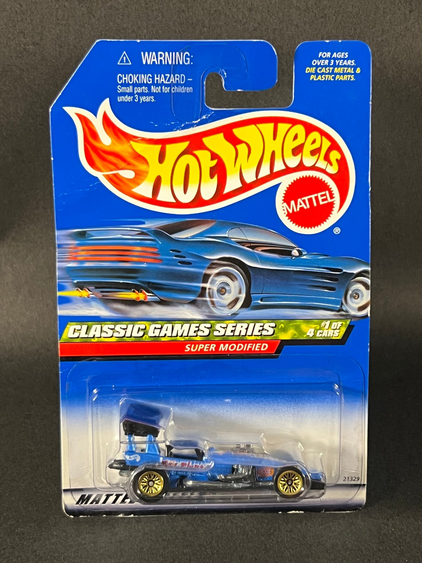 Hot Wheels 1998 Classic Games Series #1 Super Modified, Blue