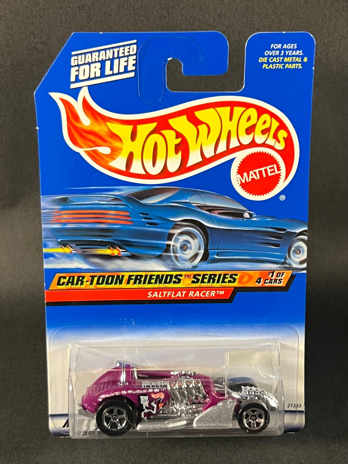 Hot Wheels Car-Toon Friends Series #1 Saltflat Racer, Purple