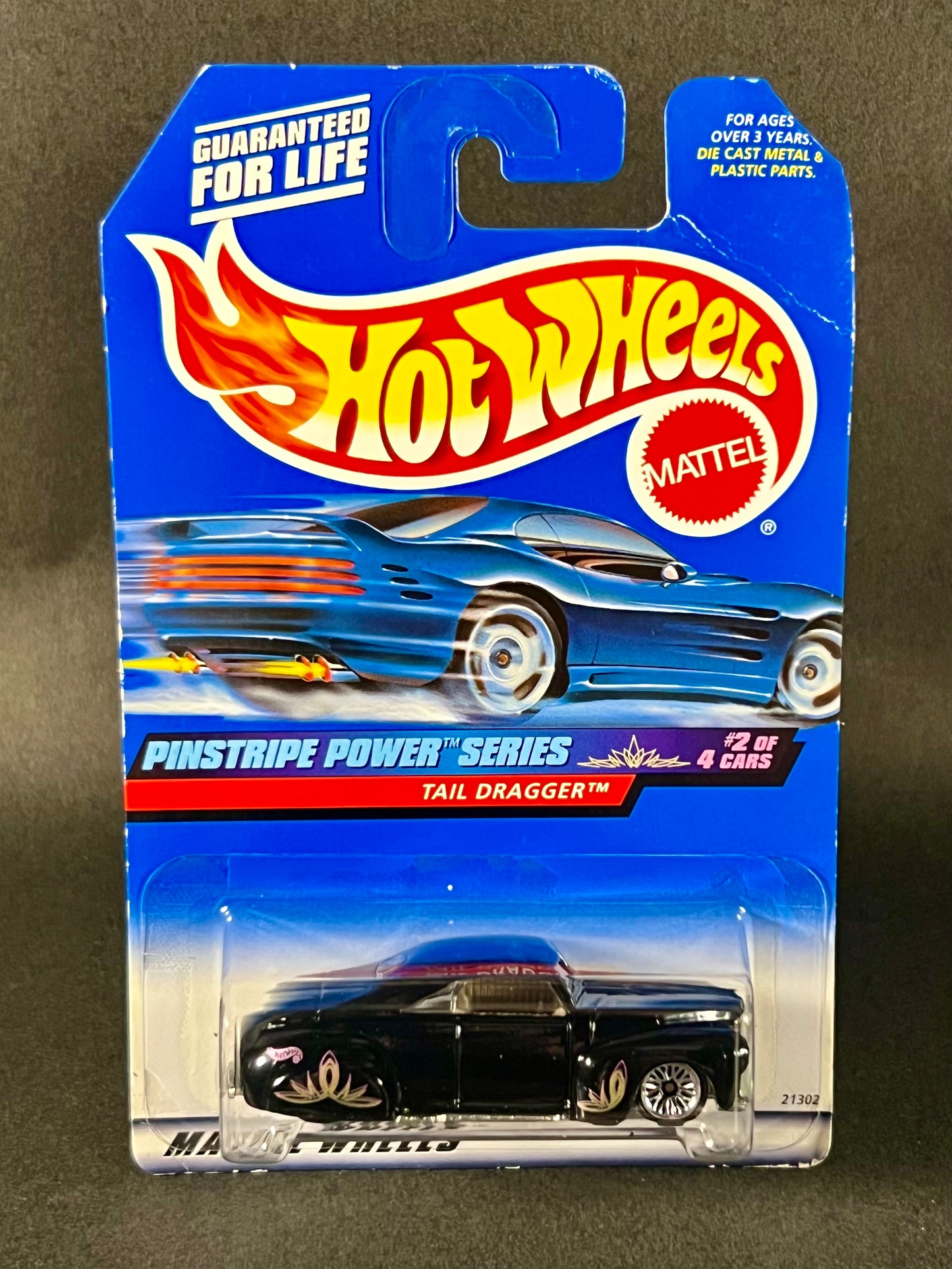 Hot Wheels Pinstripe Power #2 Tail Dragger Black