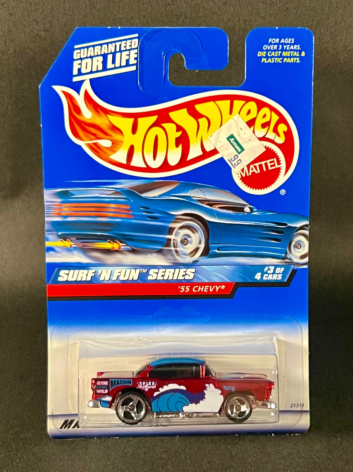 Hot Wheels Surf 'N Fun #3 '55 Chevy Red